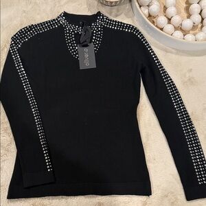 Black Sweater with Silver Studs